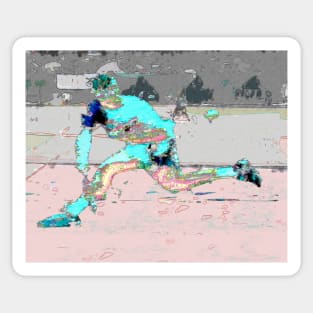 Tennisplayer male Sticker